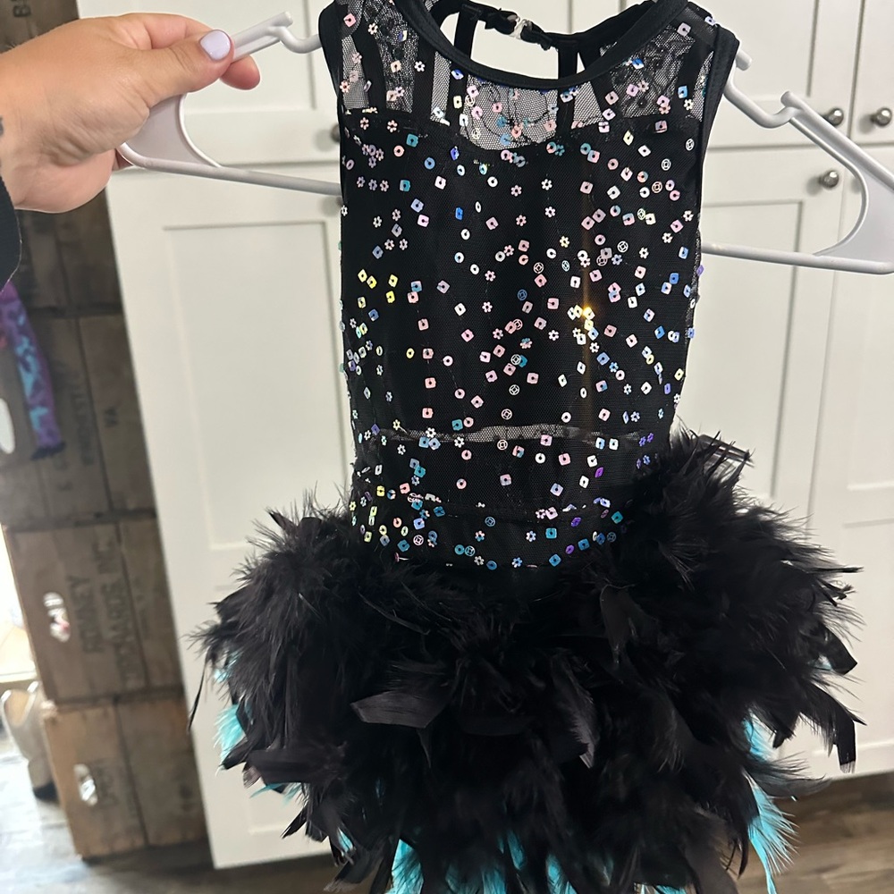 Black and Blue Sequin Kids Costume
